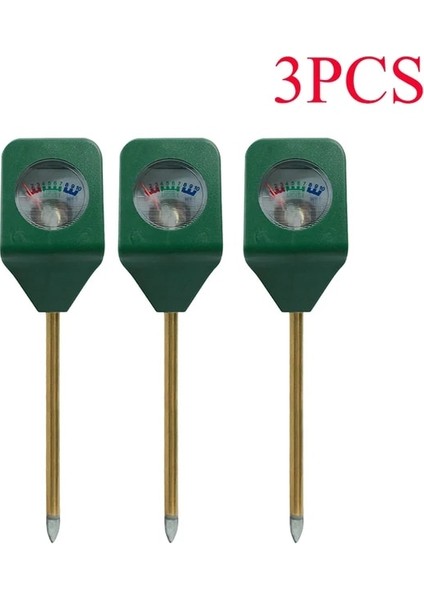 3 Adet Toprak Nem Test Cihazı Nem Ölçer Dedektörü Bahçe Tesisi Çiçek Test Aracı Kapalı Saksı Bitkileri Plantasyon Toprak Analizörü (Yurt Dışından)