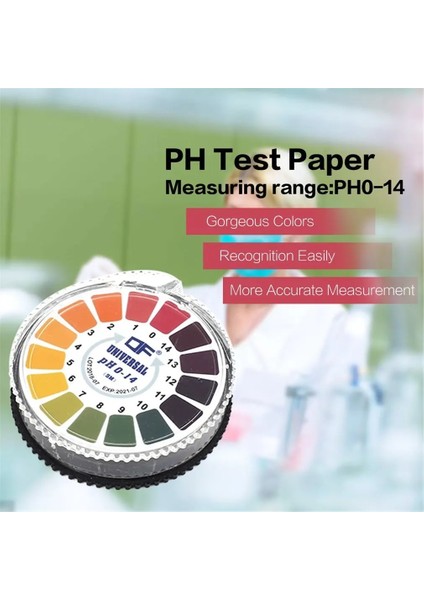 5 M 0-14 Ph Test Kağıdı Alkali Asit Göstergesi Ölçer Rulo Su Idrar Tükürük Toprak Turnusol Doğru Test Ölçüm Havuzu (Yurt Dışından) fiyatları
