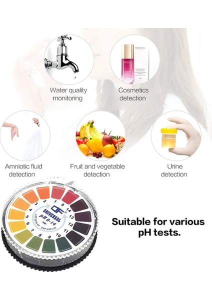 5 M 0-14 Ph Test Kağıdı Alkali Asit Göstergesi Ölçer Rulo Su Idrar Tükürük Toprak Turnusol Doğru Test Ölçüm Havuzu (Yurt Dışından) fırsatları
