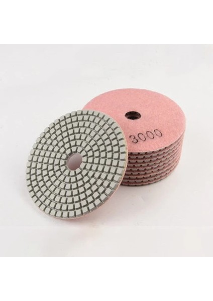 3000 1 Adet Elmas Parlatma Pedleri 4 Inç Islak/kuru Granit Taş Beton Mermer Parlatma Kullanımı Taşlama Diskleri Seti (Yurt Dışından)