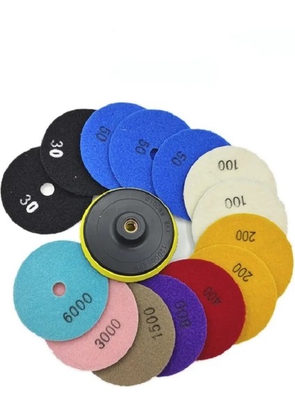 3000 1 Adet Elmas Parlatma Pedleri 4 Inç Islak/kuru Granit Taş Beton Mermer Parlatma Kullanımı Taşlama Diskleri Seti (Yurt Dışından) fırsatları