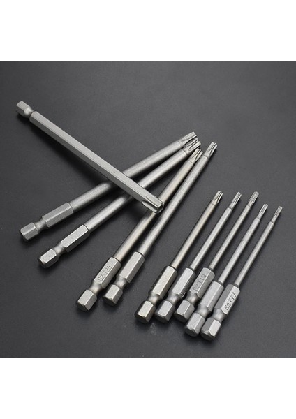 100MM T30 1 Adet 100MM Uzun T6-T40 Manyetik Torx Tornavida Uçları Seti Elektrikli Tornavida Kafası T6, T7, T8, T10, T15, T20, T25, T27, T30, T40 (Yurt Dışından) modelleri