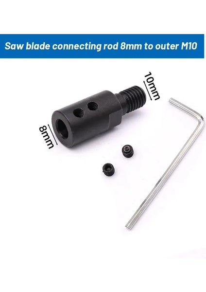 8mm 1 Takım M10 Adaptör Burç Testere Bıçağı Biyel Mili Bağlantı Eklemleri Kaplin Chuck Adaptörü 5-14MM Açı Öğütücü Aksesuarı (Yurt Dışından)