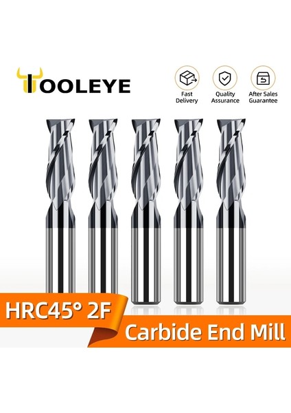 D3.5XD4X50L 1 Adet HRC45 2f Takım Gözü HRC45 Karbür Düz Frezeler Alaşım Kaplama Freze Kesici Cnc Işleme Aleti 2 Flüt Parmak Freze Metal Için 1 2 3 4 5 6 8 10 12MM (Yurt Dışından)