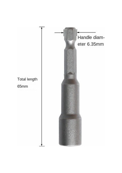 8mm 6MM-19MM Darbe Soket Manyetik Somun Tornavida Somun Sürücü Matkap Ucu Seti 1/4 "hex Soket Adaptörü Elektrikli Matkaplar Için Sürücüler Soket (Yurt Dışından)