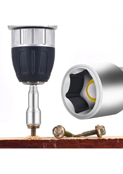 8mm 6MM-19MM Darbe Soket Manyetik Somun Tornavida Somun Sürücü Matkap Ucu Seti 1/4 "hex Soket Adaptörü Elektrikli Matkaplar Için Sürücüler Soket (Yurt Dışından)