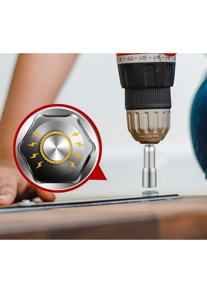 8mm 6MM-19MM Darbe Soket Manyetik Somun Tornavida Somun Sürücü Matkap Ucu Seti 1/4 "hex Soket Adaptörü Elektrikli Matkaplar Için Sürücüler Soket (Yurt Dışından)