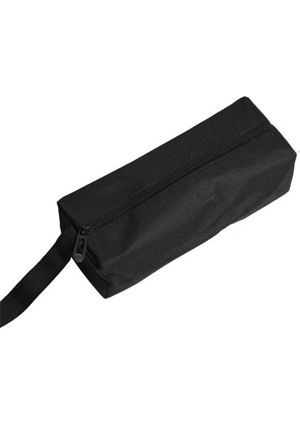 Siyah 25X8.5X7CM 1 Adet El Alet Çantası Küçük Vidalar Çiviler Matkap Ucu Metal Parçalar Alet Çantası Su Geçirmez Kanvas Alet Çantası Organizatör Elektrikçi (Yurt Dışından)
