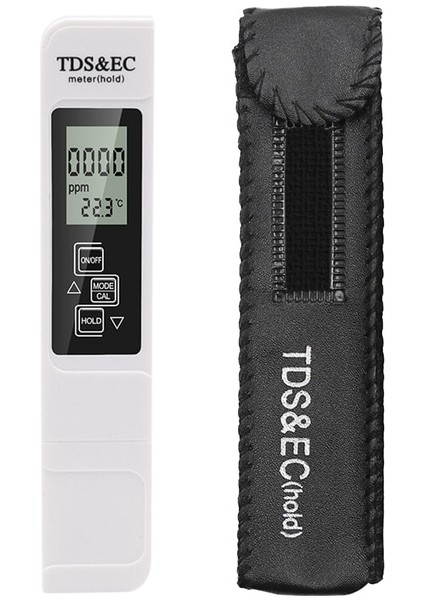 Beyaz Digitalwater Ölçer Kalem Tds Ec Iletkenlik Test Cihazı Su Kalitesi Monitörü Içme Suyu Gübre Konsantrasyon Aralığı 0-9990 (Yurt Dışından)