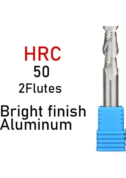 6X6DX50L-2F, 1 Adet HRC50 Alüminyum HRC50 HRC55 HRC65 Karbür Uçlu Değirmen 2 Flüt Parmak Freze Freze Kesici Alaşım Kaplama Tungsten Çelik Kesme Aleti Cnc Işleme Frezeler (Yurt Dışından)