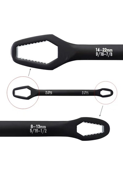 1 Adet 1 Adet Siyah 3-17MM Evrensel Çift Uçlu Torx Anahtarı Tornavida Seti Çok Fonksiyonlu Kendinden Sıkma Ayarlanabilir Anahtar El Aletleri (Yurt Dışından) indirimleri