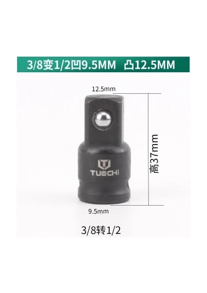 38TO12 Soket Dönüştürücü Adaptör Redüktör Seti 1/2 Ila 3/8 3/8 Ila 1/4 3/4 Ila 1/2 Darbe Soket Adaptörü Araba Bisiklet Için Garaj Tamir Aracı (Yurt Dışından)