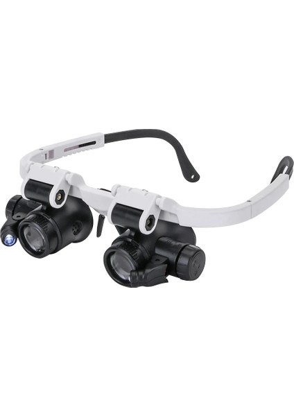 10 Adet Şeffaf 10X 15X 20X 25X Kafa Giyen Büyüteç Büyüteç Gözlük LED Işık Lens ile Büyüteç Kafa Bandı Gözlük Okuma Kuyumcular Tamir (Yurt Dışından) fiyatları