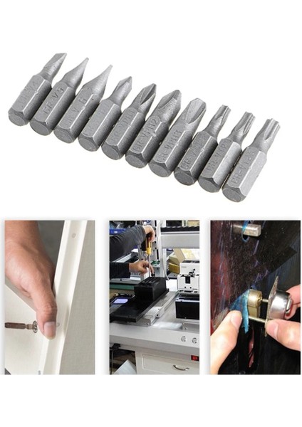 11 Adet 25MM Tornavida Ucu Seti Çok Fonksiyonlu Çok Yönlü Tornavidalar Uzatma Çubuğu Alet Takımı Oluklu/ph/torx Çapraz Matkap Ucu Kafa T20 (Yurt Dışından)