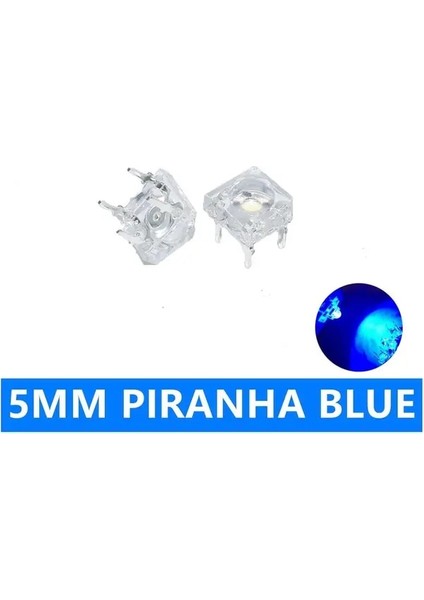 Mavi 50 Adet 5mm F5 Piranha LED Beyaz Kırmızı Turuncu Amber Şeffaf 5mm LED Diyot Işık Yayan Diyotlar 4-Pins Piranha LED Diodos Parlaklık (Yurt Dışından)