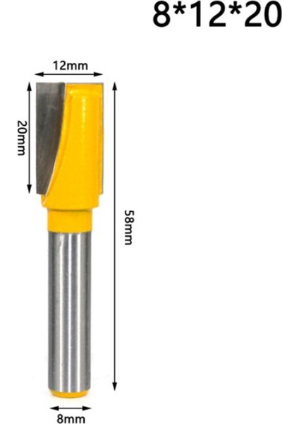 8x9 5X20 8mm Shank Yönlendirici Bit Alt Ahşap Temizleme Ucu Düz Freze Uçları Ağaç Işleme Freze Kesicisi Şablon Trim Menteşe Zıvana (Yurt Dışından) modelleri
