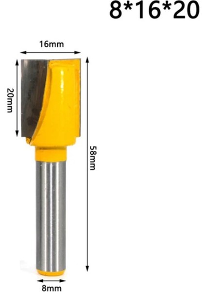 8x9 5X20 8mm Shank Yönlendirici Bit Alt Ahşap Temizleme Ucu Düz Freze Uçları Ağaç Işleme Freze Kesicisi Şablon Trim Menteşe Zıvana (Yurt Dışından) fırsatları