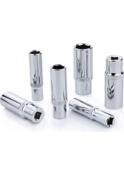 1 Adet-5mm 1 Adet/takım 1/4 "sürücü 50MM Derin Lokma Seti Crv Anti-Pas Altıgen Uzun Soket 4-14MM Tork Anahtarı Cırcır Lokma Anahtar Kafaları (Yurt Dışından)