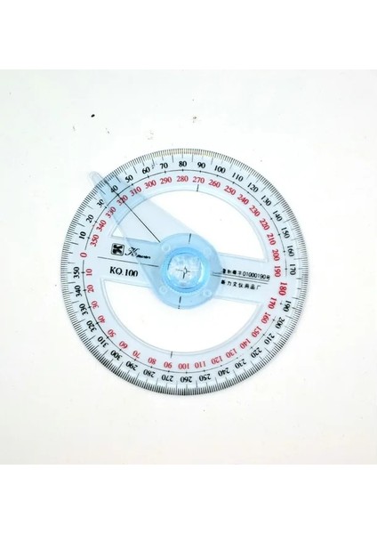 Beyaz Yeni Taşınabilir Çapı 10 cm Plastik 360 Derece Işaretçi Iletki Cetvel Açı Bulucu Salıncak Kolu Okul Ofis Malzemeleri (Yurt Dışından)