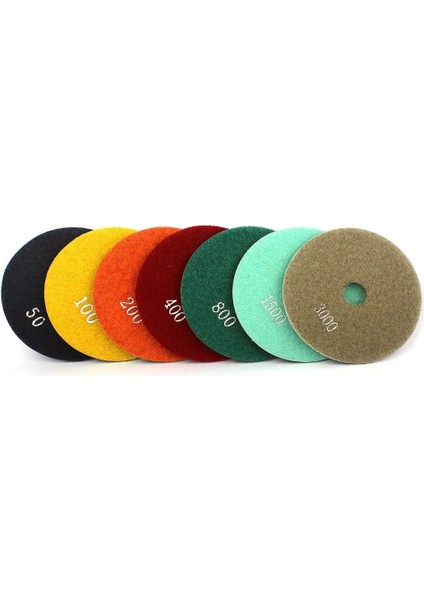 30 4 Inç 100MM Elmas Parlatma Pedi Islak Kullanım 1 Parça Parlatma Tekerleği Taş Beton Granit Araçları Taşlama Diski 30 #-3000 # Grit (Yurt Dışından) fırsatları