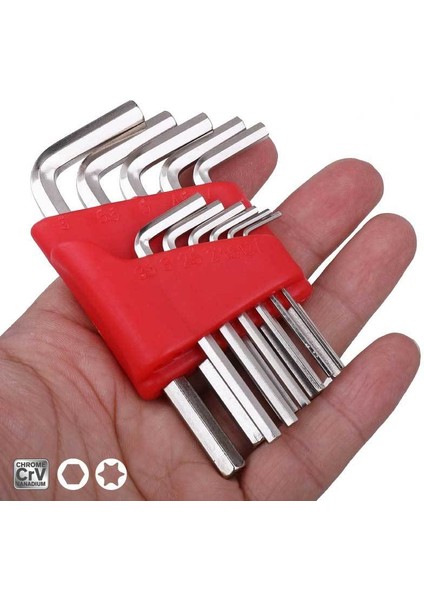 11 Adet Metrik Boyut Allen Altıgen Anahtar Anahtarı Metrik Boyut Kısa Kol El 1/16 "- 1/4" Inç 1.5mm-6mm Alet Seti Krom-Vanadyum Çelik Anahtar Kısa Kol (Yurt Dışından) modelleri