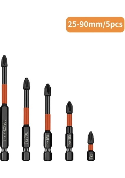 Set 01 Manyetik Çapraz Ph2 Tornavida Ucu Seti Darbe Toplu Kafa Sertlik Tornavida Ucu Anti Kaymaz Tornavida El Matkap Ucu Aracı (Yurt Dışından)