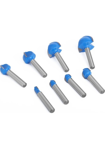 05 1 Adet 1/4 "6.35MM Shank Ahşap Oyma Topu Burun Yönlendirici Bit Yuvarlak Freze Ahşap Için Kesici Cnc Yarıçapı Çekirdek Kutusu Katı Karbür Araçları (Yurt Dışından)