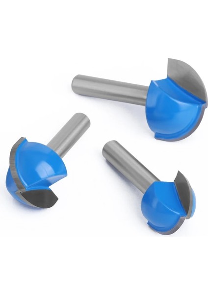 05 1 Adet 1/4 "6.35MM Shank Ahşap Oyma Topu Burun Yönlendirici Bit Yuvarlak Freze Ahşap Için Kesici Cnc Yarıçapı Çekirdek Kutusu Katı Karbür Araçları (Yurt Dışından)