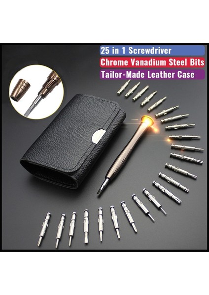 Xiaomi Cep Telefonları Için Mini Tornavida Tamir Araçları 25 In 1 Torx Hassas Tornavida Ucu Seti El Aletleri Tornavida Seti Tornavida Seti (Yurt Dışından)