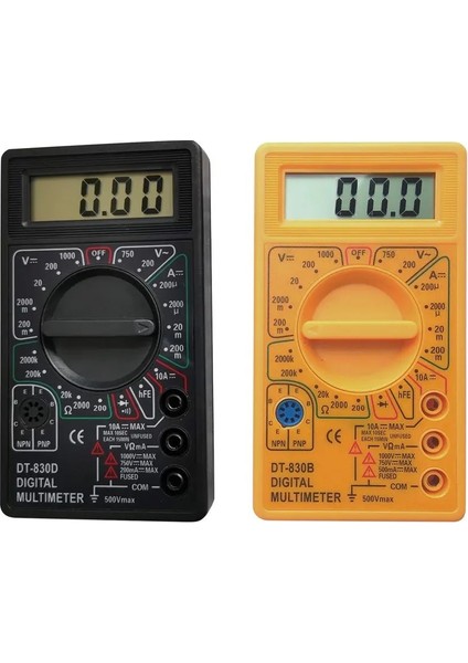 YB50502 DT-830D Mini Cep Dijital Multimetre 1999 Sayımlar Volt Amp Ohm Diyot Hfe Süreklilik Test Cihazı Ampermetre Voltmetre Ohmmetre (Yurt Dışından)