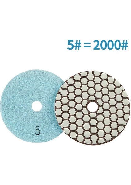 2000 1 Adet 4 "/100MM Elmas Reçine Bond Kuru Parlatma Pedi Kuru Kullanım Keskin Esnek Zımpara Diski Granit Mermer Taş Taşlama Aşındırıcı (Yurt Dışından)