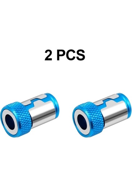 2 Adet Mavi Manyetik Bit Tutucu Alaşım Elektrikli Manyetik Halka Anti-Korozyon Tornavida Bit Phillip Manyetik Matkap Ucu Güçlü Magnetizer (Yurt Dışından)