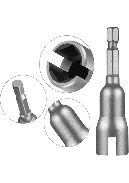 Kanat Somun Sürücü 1/4 Inç 6.35MM Hex Shank Soket Adaptör Somunu Güç Aracı Için Oluklu Kelebek Cıvata Lokma Anahtar Elektrikli Tornavida Kol (Yurt Dışından) modelleri