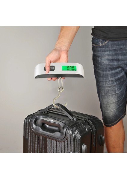 B 50 KG/110LB Dijital Elektronik Bagaj Ölçeği Taşınabilir Bavul Ölçeği Saplı Seyahat Çantası Asılı Cep Balık Oltası Asılı Terazi (Yurt Dışından) fiyatları