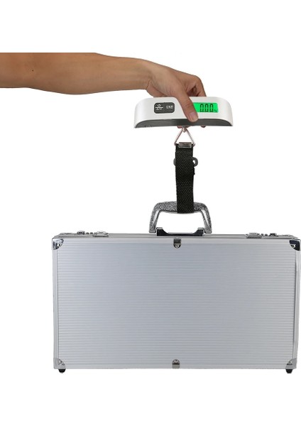 B 50 KG/110LB Dijital Elektronik Bagaj Ölçeği Taşınabilir Bavul Ölçeği Saplı Seyahat Çantası Asılı Cep Balık Oltası Asılı Terazi (Yurt Dışından) fırsatları