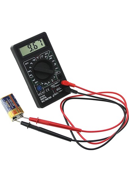 Siyah Profesyonel DT832 Dijital Multimetre LCD Dc Ac Voltmetre Ampermetre Ohm Test Cihazı Dropshipping (Yurt Dışından)