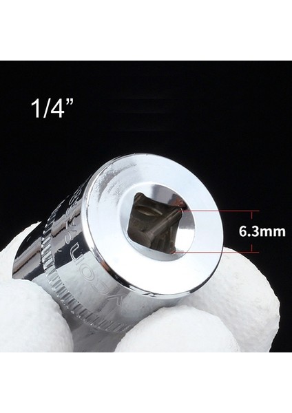 7mm Tek Parça 1/4" 4 4.5 5 5.5 6 7 8 9 10 11 12 13 14MM Lokma Anahtar Seti Altıgen Metrik 6 Nokta Soket Başlı Bit Kovan Kiti 25MM Uzunluk (Yurt Dışından)