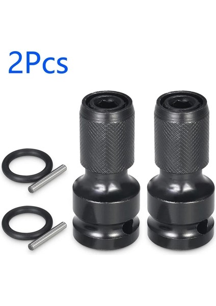 2 Adet B 1/2 Inç Kare 1/4 Inç Hex Cırcır Lokma Anahtar Soket Adaptörü Ingiliz Anahtarı Takımı Sürücü Dönüştürücü Darbe Aracı (Yurt Dışından)
