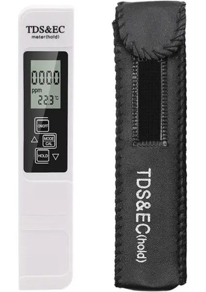 Beyaz Ph Ölçer Tds Metre Dijital Su Kalitesi Test Cihazı 0-14 Ph Ölçer Test Cihazı 0-9990PPM Tdsec LCD Su Saflığı Ppm Akvaryum Filtresi (Yurt Dışından)
