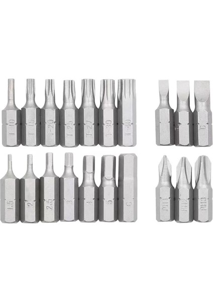 3pcs-H2 3 Adet 25MM Tornavida Uçları Seti 1/4 Inç Hex Shank Cr-V Elektrikli Vida Matkap Ucu T10-T40,H2-H6,SL4-SL6,PH1-PH3,PZ1-PZ3 (Yurt Dışından) fırsatları