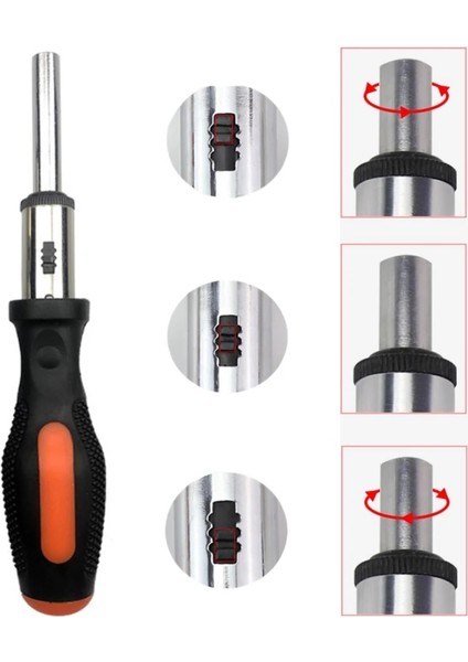 6.35MM Cırcır Tornavida Bit Tutucu Düz Saplı Tornavida Uzatma Soket Cırcır Çok Fonksiyonlu El Kumandalı Aletler (Yurt Dışından) fırsatları