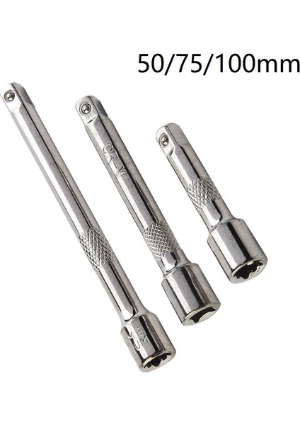 75MM 1/4 Inç Krom Çelik Uzatma Çubuğu Cırcır Lokma Anahtar Adaptörü 50/75/100 mm El Tamir Araçları Aksesuarları (Yurt Dışından)