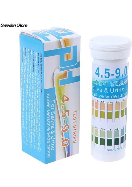 80 Şerit Sıcak Satış 150 Şerit Şişelenmiş Ph Test Kağıdı Aralığı Ph 4.5-9.0 Idrar Tükürük Göstergesi Için (Yurt Dışından)