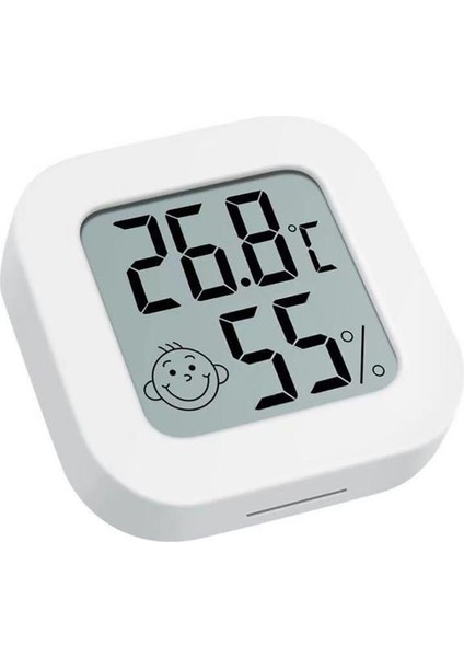 Celsius Temea Smiley Mini LCD Dijital Termometre Higrometre Kapalı Oda Sıcaklığı Nem Ölçer Sensör Ölçer Hava Istasyonu (Yurt Dışından)