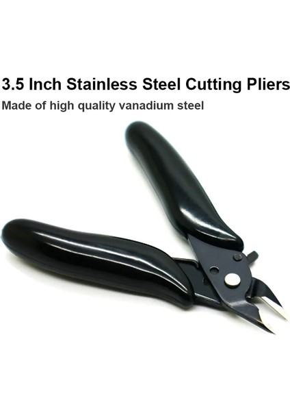 Siyah Çapraz Pense Mini Tel Gömme Kesici 3.5 Inç Mikro Çapraz Kesme Pense Teller Yalıtım Kauçuk Saplı Model Pense (Yurt Dışından) fırsatları