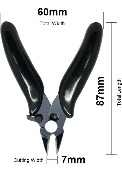 Siyah Çapraz Pense Mini Tel Gömme Kesici 3.5 Inç Mikro Çapraz Kesme Pense Teller Yalıtım Kauçuk Saplı Model Pense (Yurt Dışından) indirimleri