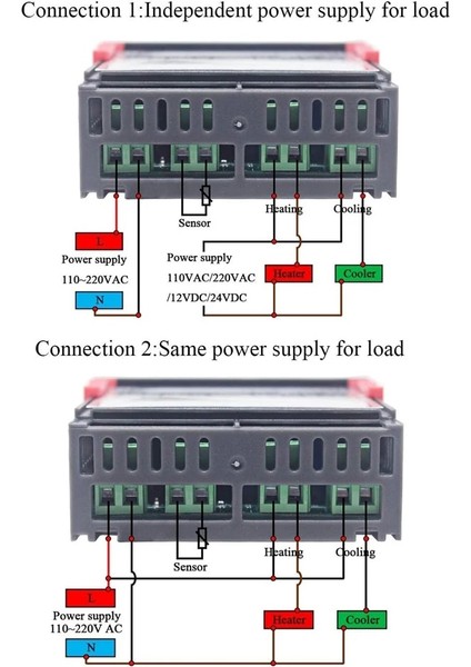 Ac 110V-220V Dijital Sıcaklık Kontrol Cihazı Termostat Termoregülatör Inkübatör Röle LED 10A Isıtma Soğutma STC-1000 Stc 1000 12V 24V 220V (Yurt Dışından) fırsatları