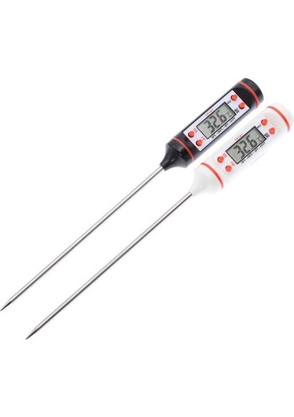 Beyaz Mutfak Yağı Termometre Iğne Gıda Termometresi Anında Okuma Et Sıcaklık Ölçer Test Cihazı Izgara Barbekü Mutfak Için Probu ile (Yurt Dışından) fiyatları