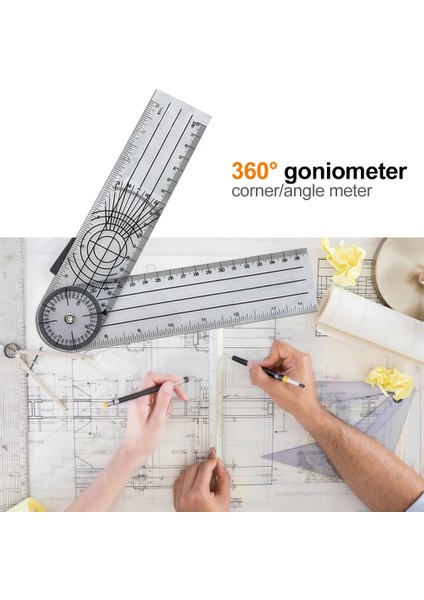 360 Derece Gonyometre Profesyonel Iletki Aşınmaya Dayanıklı Ölçüm Cetveli Aksesuarları Ortopedi Aracı Dirsek Dizler Için (Yurt Dışından) fiyatları