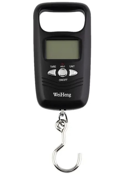 Siyah Asılı Ölçek Cep Taşınabilir 50 kg LCD Dijital Asılı Bagaj Ağırlık Balıkçılık Kanca Ölçeği Elektronik Kanca Ölçeği El Terazi (Yurt Dışından)